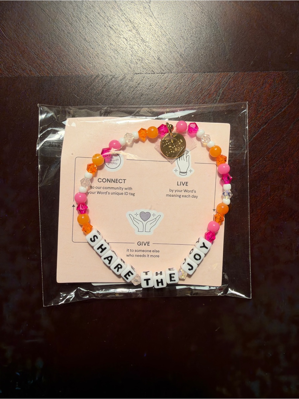 Little Words Project x L’Oreal 'Share The Joy' Beaded Bracelet